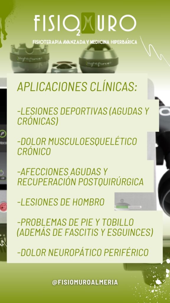 LIGHTFORCE XLI 40W EN ALMERÍA_ LA REVOLUCIÓN LÁSER EN FISIOTERAPIA AVANZADA DE CLÍNICA FISIOMURO